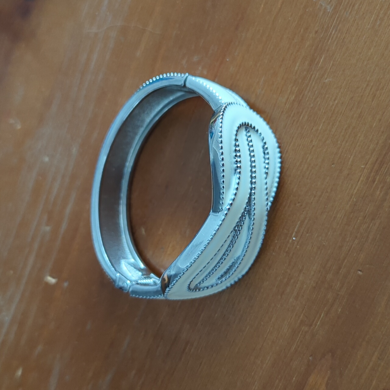 Cream Bangle 25 Inches In Diameter